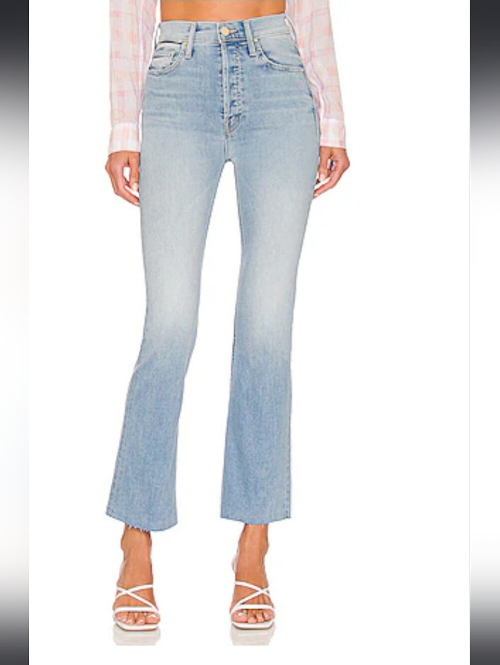 MOTHER The Tripper Ankle Fray Jeans in Island Time - Size 30